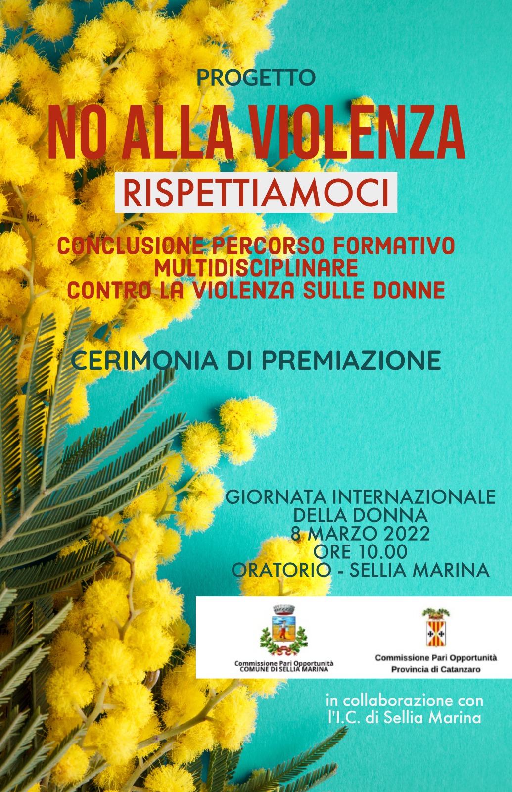 locandina no alla violenza premiazione