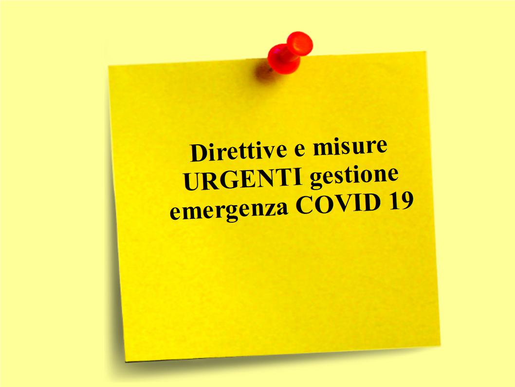 Direttive COVID 19